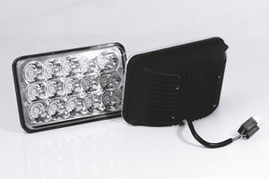 4x6 Chrome LED Headlights