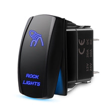 Load image into Gallery viewer, Blue LED Rocker Switch ON-OFF LED Light 20A 12V 5pin