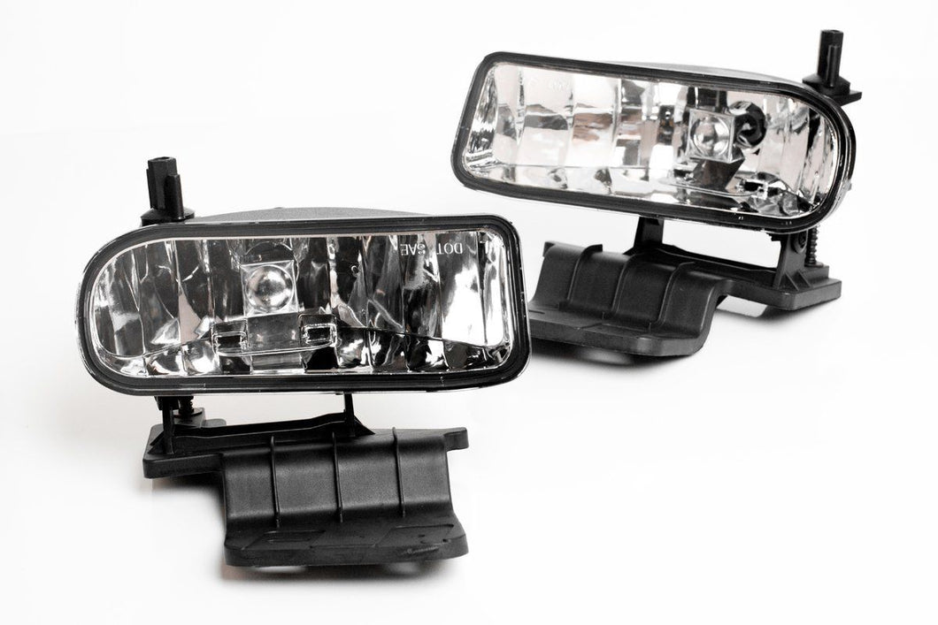 1999-2002 Chevy Silverado 00-06 Suburban Tahoe Clear Lens Fog Lights Lamps