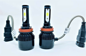 LED 6500k White 60W COB High Low Beam Lamps